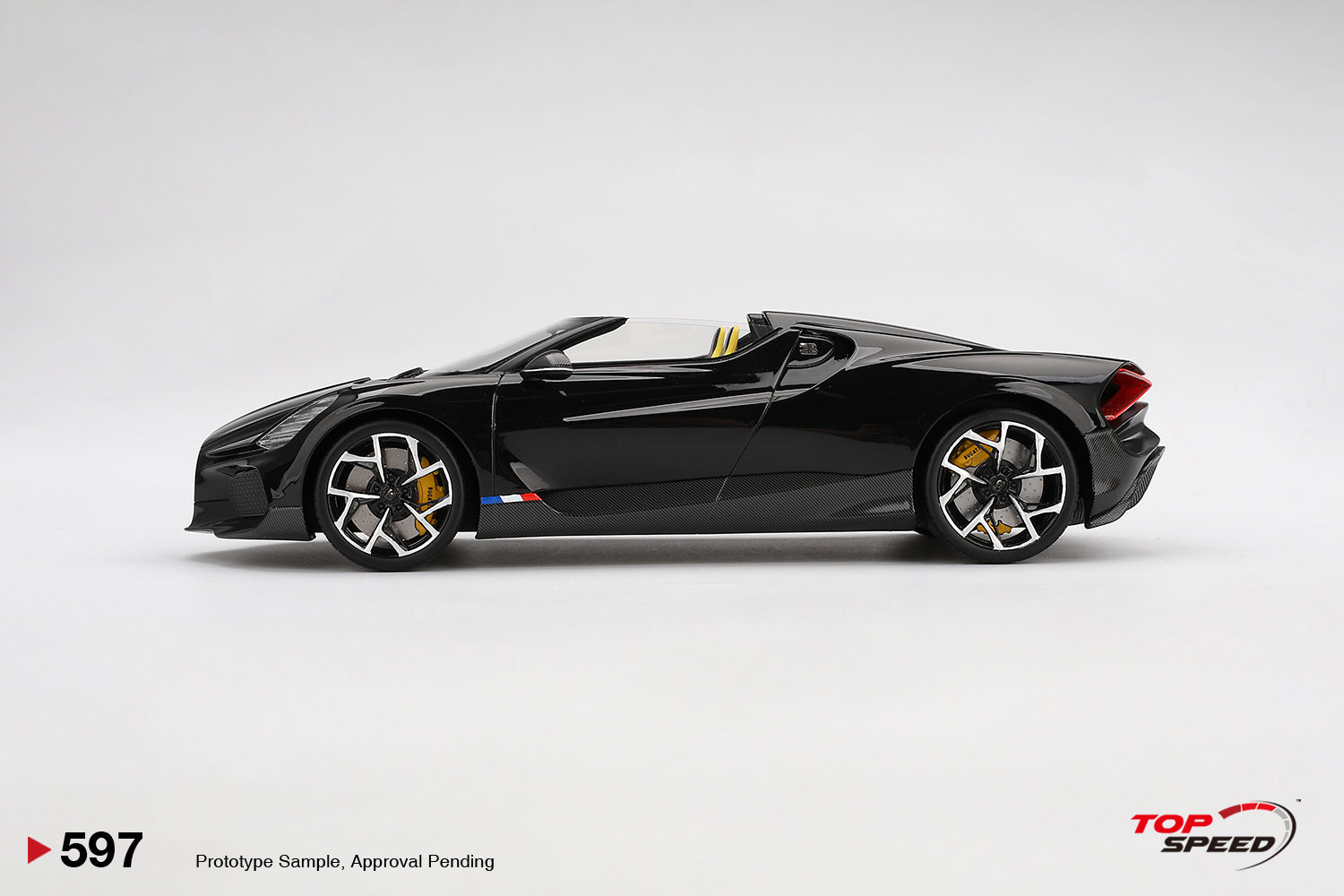 1:18 Bugatti W16 Mistral -- Black -- TopSpeed Model TS0597