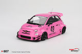 1:18 Fiat Abarth 595 LB-WORKS x Abas Works -- Pink -- TopSpeed Model TS0607
