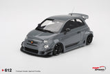 (Pre-Order) 1:18 Fiat Abarth 595 LB-WORKS x Abas Works -- Grey -- TopSpeed Model