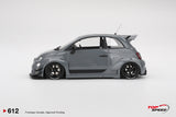 (Pre-Order) 1:18 Fiat Abarth 595 LB-WORKS x Abas Works -- Grey -- TopSpeed Model
