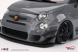 (Pre-Order) 1:18 Fiat Abarth 595 LB-WORKS x Abas Works -- Grey -- TopSpeed Model