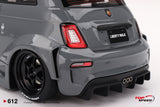 (Pre-Order) 1:18 Fiat Abarth 595 LB-WORKS x Abas Works -- Grey -- TopSpeed Model