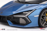 (Pre-Order) 1:18 Lamborghini Revuelto -- Blu Eleos (Blue) -- TopSpeed Model