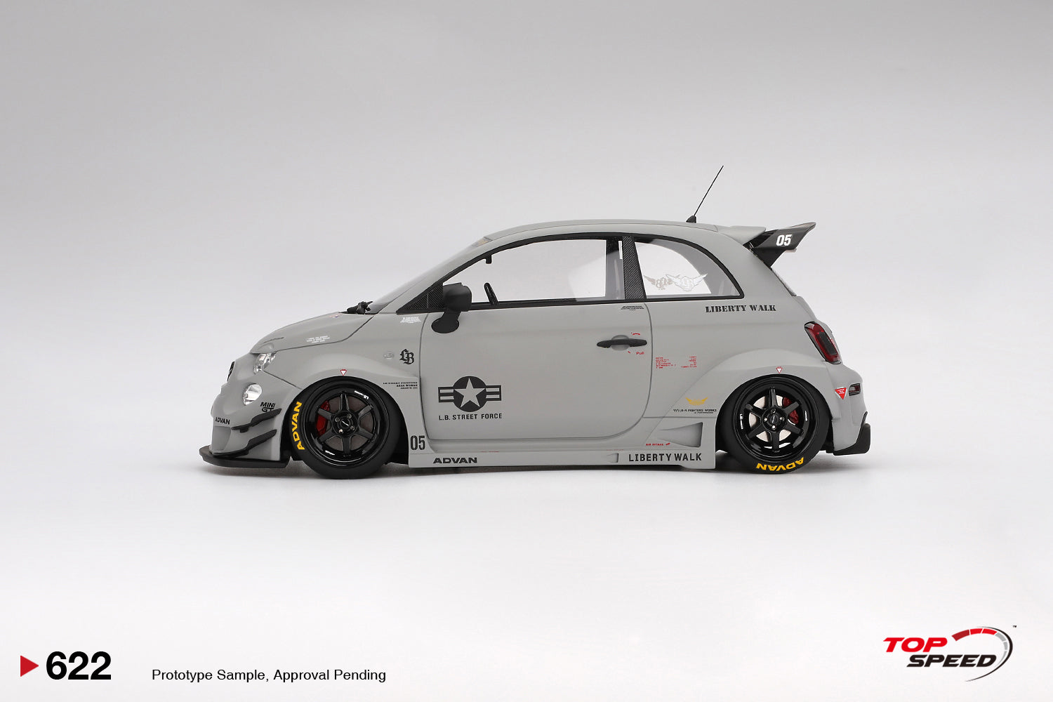 Pre-Order) 1:18 Fiat Abarth 595 LB-WORKS x Abas Works