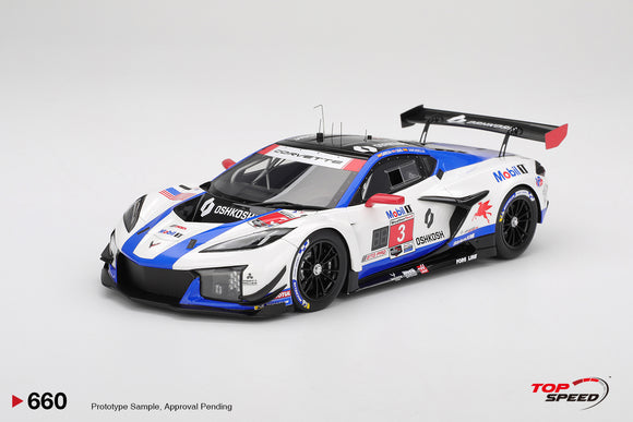 (Pre-Order) 1:18 2025 IMSA Sebring 12 Hrs -- #3 Chevrolet Corvette Z06 GT3.R -- TopSpeed Model
