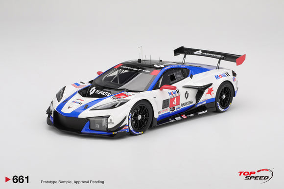 (Pre-Order) 1:18 2025 IMSA Sebring 12 Hrs -- #4 Chevrolet Corvette Z06 GT3.R -- TopSpeed Model