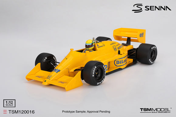 (Pre-Order) 1:12 1987 Ayrton Senna -- Monaco GP Winner -- #12 Lotus 99T -- TSM-Model