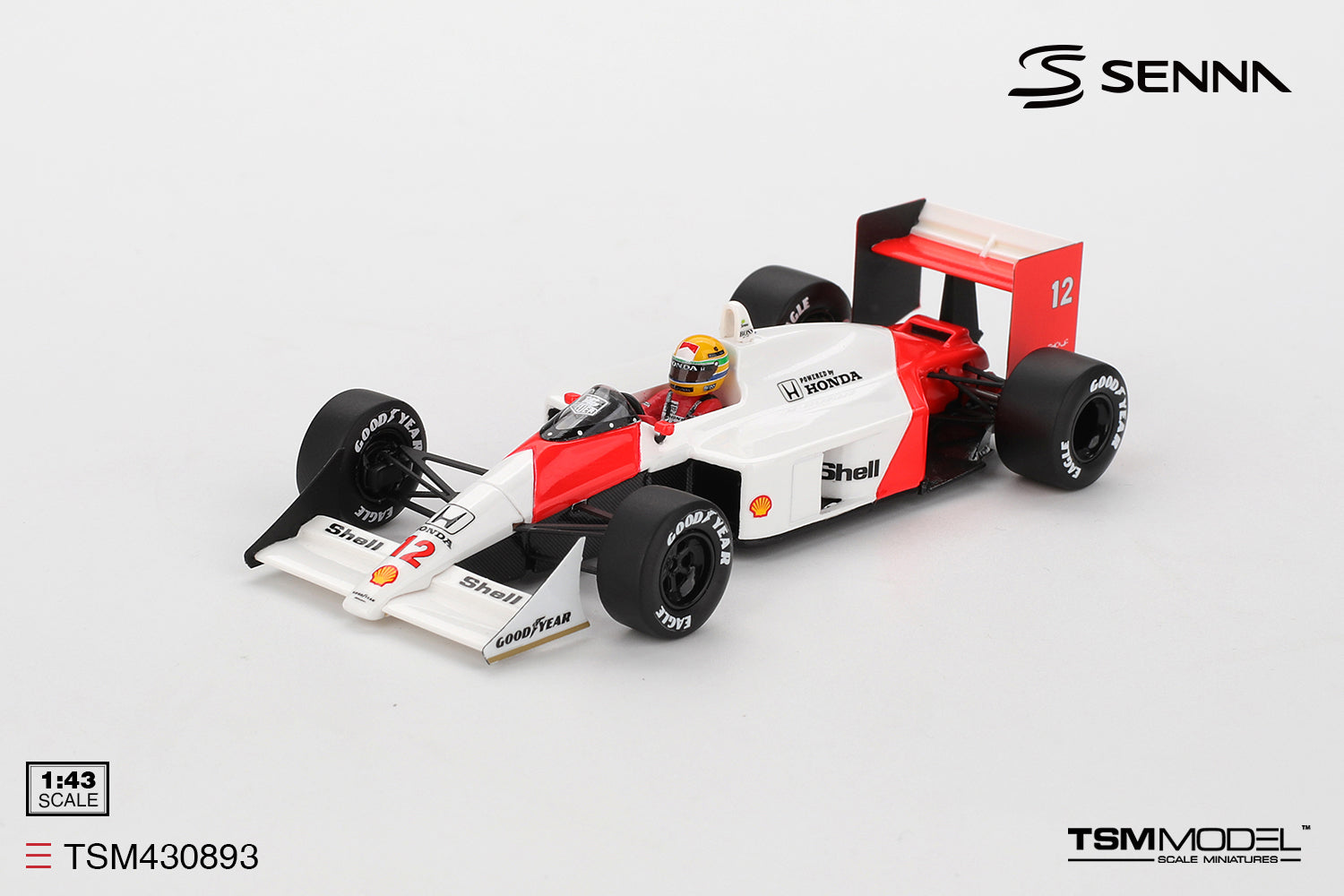 Pre-Order) 1:43 1988 Ayrton Senna -- Japanese GP Winner -- #12 McLare