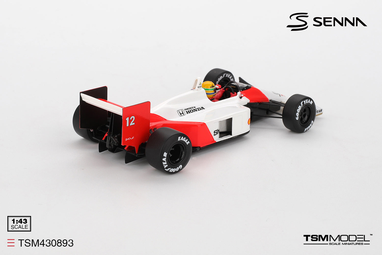 Pre-Order) 1:43 1988 Ayrton Senna -- Japanese GP Winner -- #12 McLare