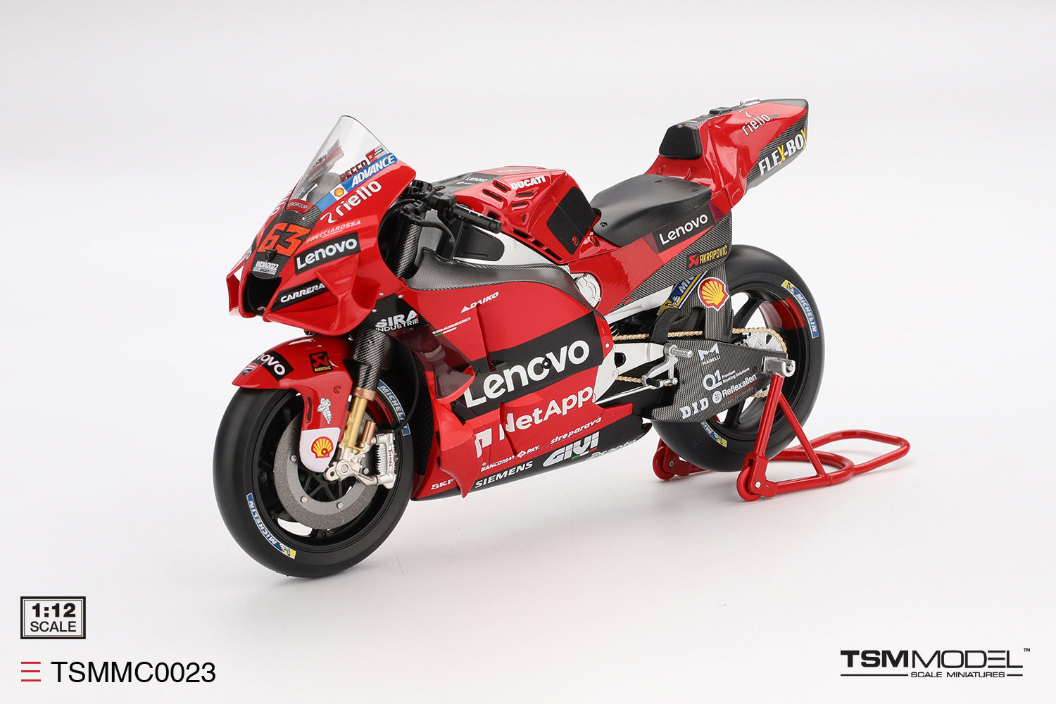 Pre-Order) 1:12 2022 Francesco Bagnaia -- Italian GP Winner -- #63 Du