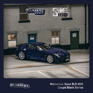 (Pre-Order) 1:64 Mercedes-Benz SLS AMG Coupe Black Series -- Navy SHMEE150 -- Tarmac Works