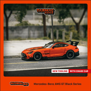 (Pre-Order) 1:64 Mercedes-Benz AMG GT Black Series -- Orange -- Tarmac Works