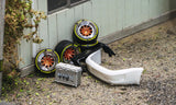 1:64 Rotiform OZT Wheels -- Orange/Chrome -- Tarmac Works Accessories