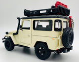 1:24 Toyota FJ40 Land Cruiser Hard Top -- Beige -- MotorMax: Off Road
