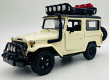1:24 Toyota FJ40 Land Cruiser Hard Top -- Beige -- MotorMax: Off Road