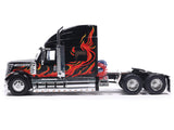 1:64 International Lonestar 2010 -- Black w/Flames -- IXO Models Truck