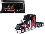 1:64 International Lonestar 2010 -- Black w/Flames -- IXO Models Truck
