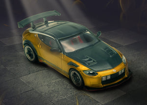 Pre-Order) 1:64 Nissan Fairlady Z (RZ34) TOP SECRET -- Gold -- INNO64