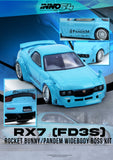 (Pre-Order) 1:64 Mazda RX7 (FD3S) PANDEM -- Tiffany Blue -- INNO64