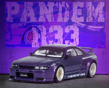 1:64 Nissan Skyline GT-R (R33) Pandem Rocket Bunny -- Purple -- INNO64