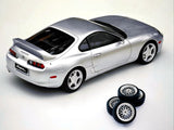 1:18 Toyota Supra A80 w/BBS Wheels -- Silver -- Whelart