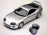1:18 Toyota Supra A80 w/BBS Wheels -- Silver -- Whelart