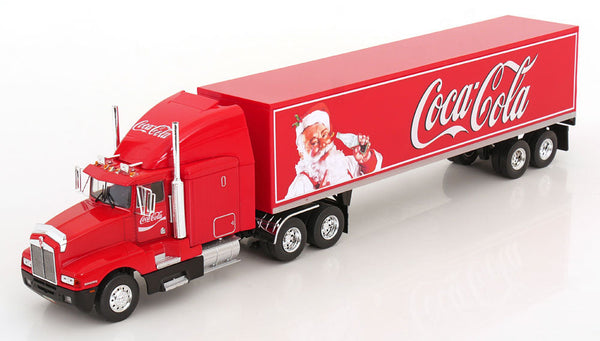 1:43 Coca-Cola Christmas Santa -- 1986 Kenworth T600 Truck w/Trailer -