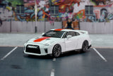 1:64 Nissan GT-R (R35) 50th Anniversary -- Brilliant White Pearl -- Motorhelix