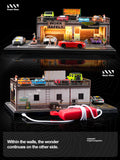 1:64 Diorama – Safework Double-Deck Parking Workshop Miniature Scene -- SCJ 82042
