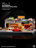 1:64 Diorama – Safework Double-Deck Parking Workshop Miniature Scene -- SCJ 82042