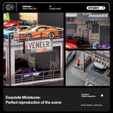 1:64 Diorama – Safework Double-Deck Parking Workshop Miniature Scene -- SCJ 82042