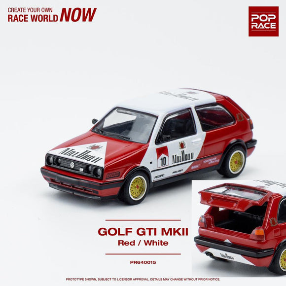 1:64 Volkswagen Golf GTI MK2 -- Marlboro Red/White -- Pop Race