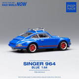 1:64 Porsche 911 (964) "Singer" -- Blue w/Wakeboard -- Pop Race