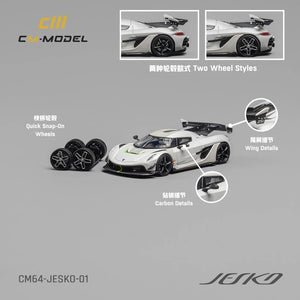 1:64 Koenigsegg Jesko Attack -- Pearl White -- CM-Model