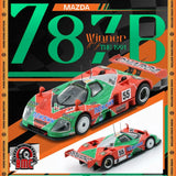 1:64 1991 Le Mans 24h Winner -- #55 Orange/Green Mazda 787B -- BM Creations
