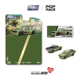 (Pre-Order) 1:64 Datsun 620 Ute PANDEM -- Fighter Green Shark -- Pop Race x Enigma