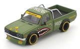 (Pre-Order) 1:64 Datsun 620 Ute PANDEM -- Fighter Green Shark -- Pop Race x Enigma