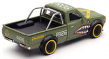 (Pre-Order) 1:64 Datsun 620 Ute PANDEM -- Fighter Green Shark -- Pop Race x Enigma