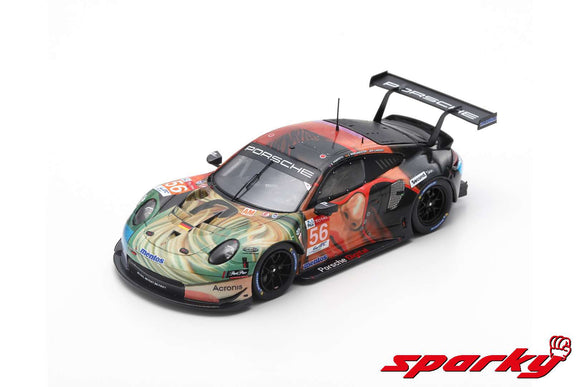 1:64 2019 Le Mans LMGTE AM Class Winner -- Porsche 911 RSR #56 -- Spark