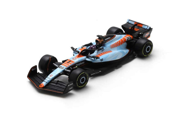 1:64 2023 Alex Albon -- Singapore GP -- #23 Gulf Williams FW45 -- Spark F1