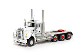 1:50 Kenworth C509 Day Cab Tri Drive -- White/Red -- Drake Truck Z01644