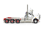 1:50 Kenworth C509 Day Cab Tri Drive -- White/Red -- Drake Truck Z01644