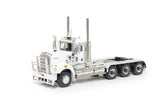 1:50 Kenworth C509 Day Cab Tri Drive -- White/Black -- Drake Truck Z01646