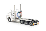1:50 Kenworth C509 Day Cab Tri Drive -- White/Black -- Drake Truck Z01646