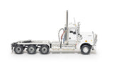 1:50 Kenworth C509 Day Cab Tri Drive -- White/Black -- Drake Truck Z01646