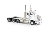 1:50 Kenworth C509 Day Cab Tri Drive -- White/Black -- Drake Truck Z01646