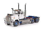 1:50 Mack Superliner Early Day Cab -- White/Blue -- Drake Truck Z01715