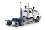 1:50 Mack Superliner Early Day Cab -- White/Blue -- Drake Truck Z01715