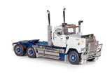 1:50 Mack Superliner Early Day Cab -- White/Blue -- Drake Truck Z01715