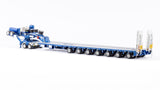 1:50 7x8 Steerable Trailer -- Metallic Blue -- Drake Truck ZT09076